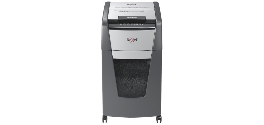 Destructeur de documents Optimum Auto+ 225X P-4,coupe croisée,4x25mm,225 feuilles,60 l,2020225XEU
