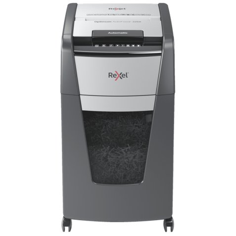 Destructeur de documents Optimum Auto+ 225X P-4,coupe croisée,4x25mm,225 feuilles,60 l,2020225XEU