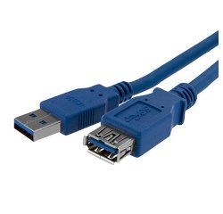 StarTech.com 1m SuperSpeed USB 3.0 (5Gbps) Verlengkabel A naar A - Blauw M/F