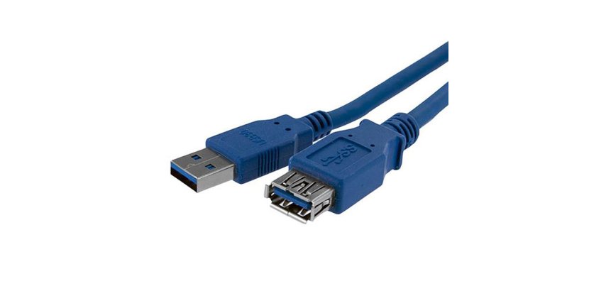 StarTech.com Câble d'extension bleu SuperSpeed USB 3.0 (5Gbps) A vers A 1 m - M/F