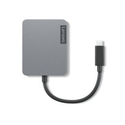 Lenovo 4X91A30366 station d'accueil Avec fil USB 2.0 Type-C Gris