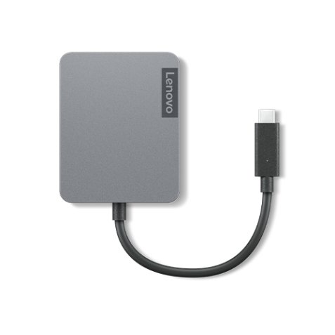 Lenovo 4X91A30366 station d'accueil Avec fil USB 2.0 Type-C Gris