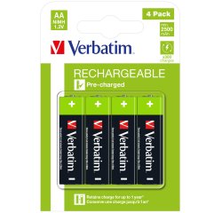 Verbatim 49517 pile domestique Batterie rechargeable AA Hybrides nickel-métal (NiMH)