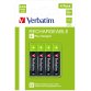 Verbatim 49514 pile domestique Batterie rechargeable AAA Hybrides nickel-métal (NiMH)