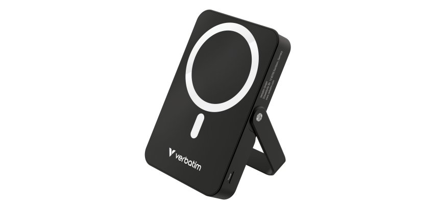 Verbatim Charge 'n' Go Magnetische Drahtlose Powerbank 10.000 mAh mit Ständer