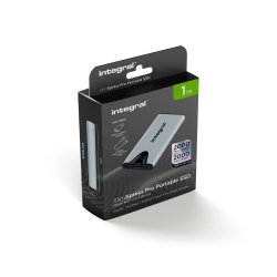 Integral SlimXpress Pro INSSD1TPORT3.2SLIMXS lecteur à circuits intégrés externe Technologie Thunderbolt 1 To USB Type-C USB 3.2 Gen 2x2 Argent