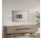 AISENS Soporte Eco Giratorio, Inclinable Para Monitor/TV 30kg (3 Pivotes) De 23"-43", Negro