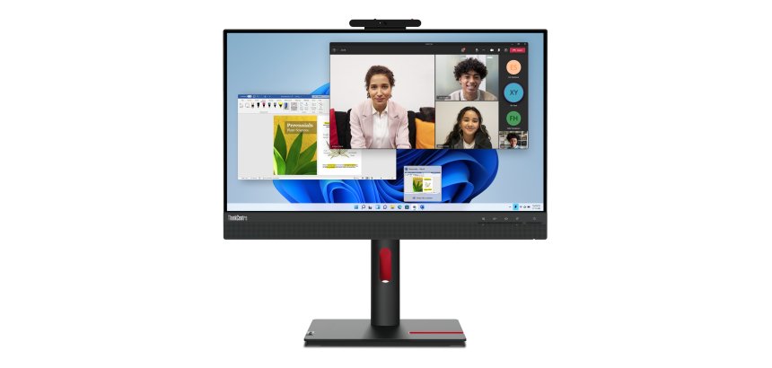 Lenovo ThinkCentre Tiny-In-One 24 Gen 5 écran plat de PC 60,5 cm (23.8") 1920 x 1080 pixels Full HD LED Écran tactile Noir