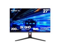 Nilox MONITOR 27 CURVO 200HZ 2K HDMI DP computer monitor 68.6 cm (27") 2560 x 1440 pixels LCD Black