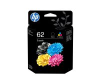 HP Pack de ahorro de 2 cartuchos de tinta original 62 negro/tricolor