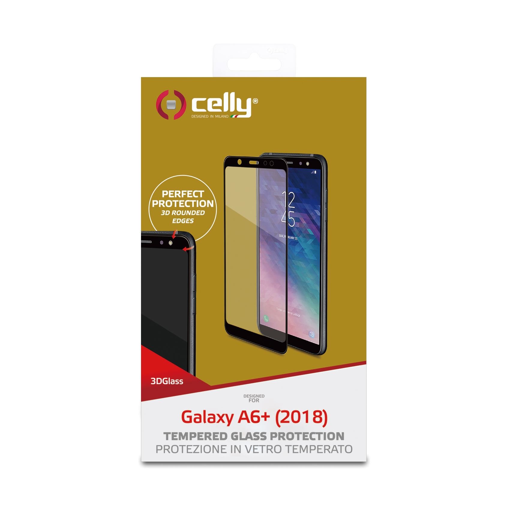 Celly 3D Glass Clear screen protector Samsung 1 pc(s)