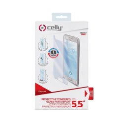 Celly EASYUNI55 protezione per lo schermo e il retro dei telefoni cellulari Pellicola proteggischermo trasparente Universale 1 pz
