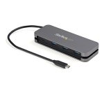 StarTech.com Hub USB-C 4 Ports - 3x USB-A/1x USB-C - Hub USB 3.0 Type-C 5Gbps (USB 3.2 Gen 1) - Alimenté par Bus - Adaptateur Hub USB-C vers USB-A Portable - Câble 28.5cm/Rangement Intégré