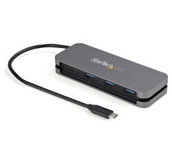 StarTech.com 4 Port USB C Hub - 3x USB-A/1x USB-C - 5Gbps USB 3.0 Type-C Hub (3.2/3.1 Gen 1) - Bus Powered - Portable USB-C to USB-A Adapter Hub - 28.5cm (11.2") Cable w/Cable Management~4 Port USB C Hub - 3x USB-A/1x USB-C - USB 3.0 Type-C Hub - USB 3.2