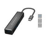 Conceptronic DONN08B base para portátil y replicador de puertos USB 3.2 Gen 1 (3.1 Gen 1) Type-C Negro
