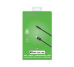 Celly USBLIGHT35MMBK mobile phone cable Black 1 m 3.5mm Lightning