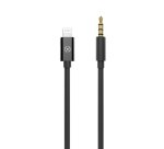 Celly USBLIGHT35MMBK mobile phone cable Black 1 m 3.5mm Lightning