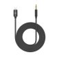 Celly USBLIGHT35MMBK mobile phone cable Black 1 m 3.5mm Lightning