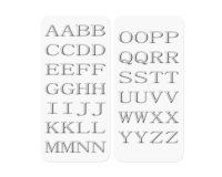 Celly STICKERLETTER02 decorative sticker Silver 52 pc(s)
