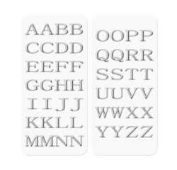 Celly STICKERLETTER02 sticker decorativi Argento 52 pz