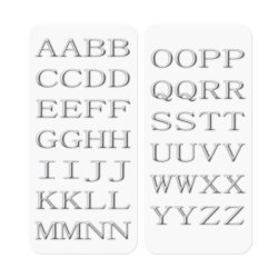 Celly STICKERLETTER02 sticker decorativi Argento 52 pz