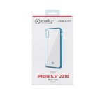 Celly Laser Matt mobile phone case 16.5 cm (6.5") Cover Transparent, Blue