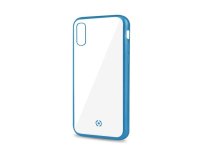 Celly Laser Matt mobile phone case 16.5 cm (6.5") Cover Transparent, Blue