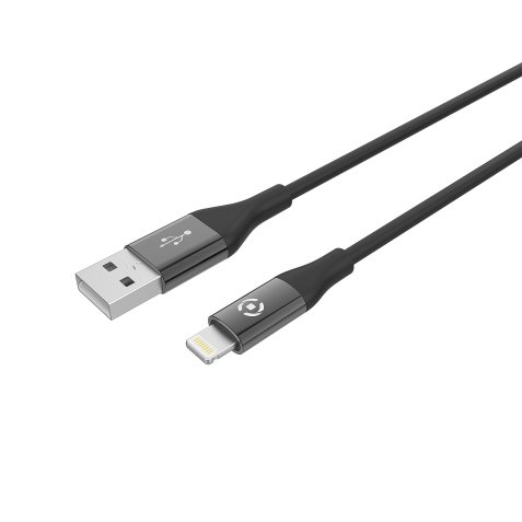 Celly USBLIGHTCOLORBK lightning cable 1 m Black