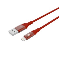 Celly USBLIGHTCOLORRD lightning cable 1 m Red