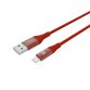Celly USBLIGHTCOLORRD lightning cable 1 m Red