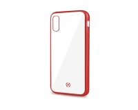 Celly Laser Matt mobile phone case 16.5 cm (6.5") Cover Transparent, Red