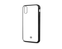 Celly Laser Matt mobile phone case 16.5 cm (6.5") Cover Transparent, Black
