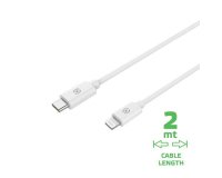 Celly USBLIGHTC2MWH cable de conector Lightning 2 m Blanco