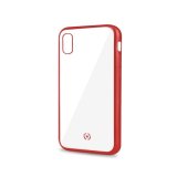 Celly Laser Matt mobile phone case 15.5 cm (6.1") Cover Transparent, Red