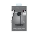 Celly Ghost Desk Soporte pasivo Reproductor de MP3, Teléfono móvil/smartphone Negro