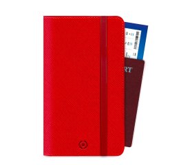 Celly Venere Passport Portafoglio Rosso Ecopelle