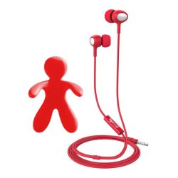Celly Cesare & Augusto Headphones Wired In-ear Music Red
