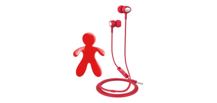 Celly Cesare & Augusto Headphones Wired In-ear Music Red