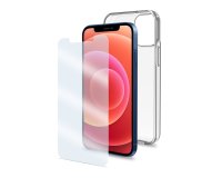 Celly COVGLASSAB1005 mobile phone case 17 cm (6.7") Cover Transparent