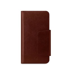 Celly Duomo mobile phone case 14.7 cm (5.8") Wallet case Brown