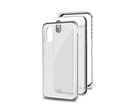 Celly Attraction mobile phone case 16.5 cm (6.5") Cover Black, Silver