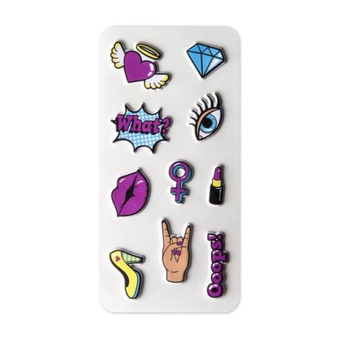 Celly STICKERTEEN02 sticker decorativi Multicolore 10 pz