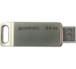 Goodram ODA3 unidad flash USB 64 GB USB Type-A / USB Type-C 3.2 Gen 1 (3.1 Gen 1) Plata
