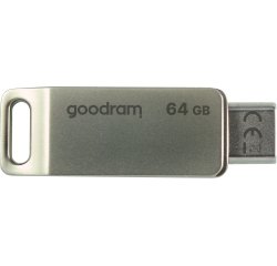 Goodram ODA3 unidad flash USB 64 GB USB Type-A / USB Type-C 3.2 Gen 1 (3.1 Gen 1) Plata