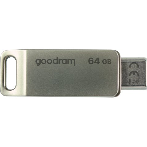 Goodram ODA3 unidad flash USB 64 GB USB Type-A / USB Type-C 3.2 Gen 1 (3.1 Gen 1) Plata