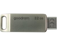 Goodram ODA3 unidad flash USB 32 GB USB Type-A / USB Type-C 3.2 Gen 1 (3.1 Gen 1) Plata