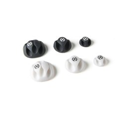 Celly CLIPPY01 cable organizer Desk Cable clip Black, White 6 pc(s)