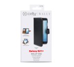 Celly Wally custodia per cellulare 17 cm (6.7") Custodia a libro Nero, Marrone