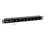 Equip 333286 unità di distribuzione dell'energia (PDU) 8 presa(e) AC 1U Nero