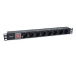Equip 333286 unità di distribuzione dell'energia (PDU) 8 presa(e) AC 1U Nero